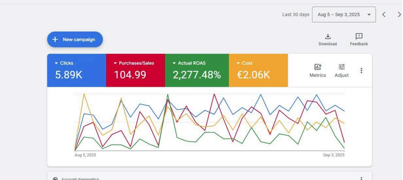 google ads ecommerce brand